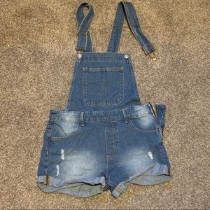 Denim overalls